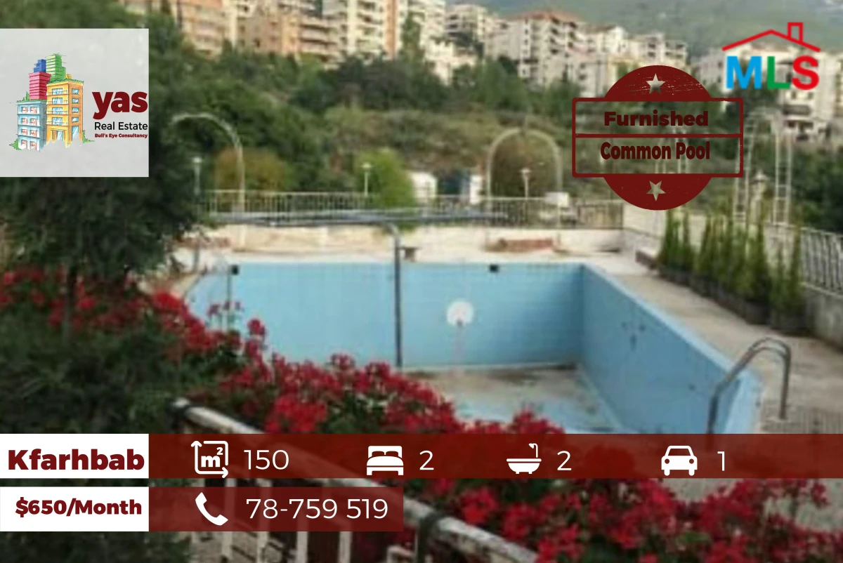 Kfarhbab 150m2 | Furnished | Common Pool | Partial View | IV