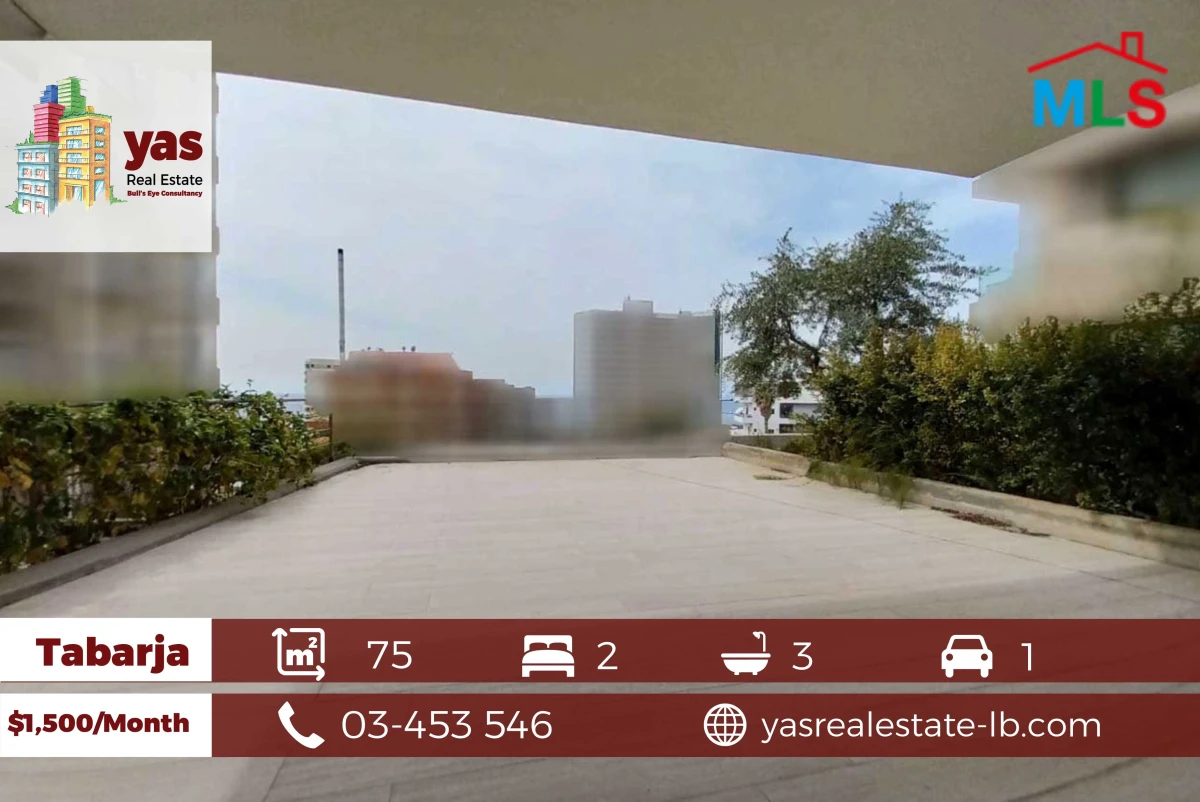 Tabarja 75m2 | Furnished Chalet | Partial View |Excellent Condition|IV