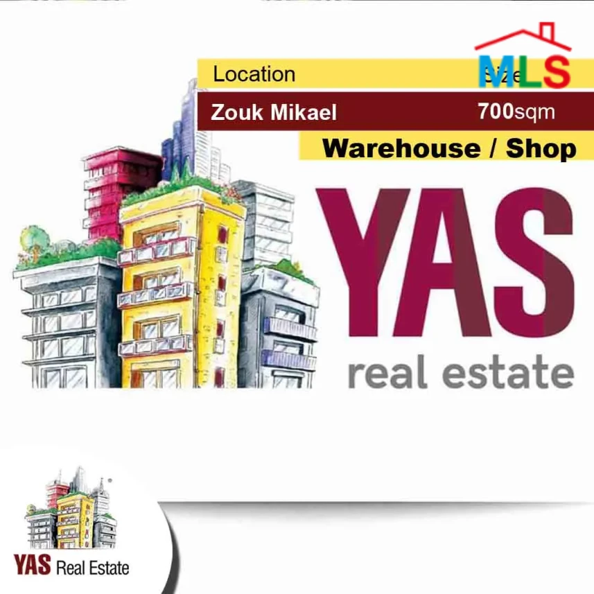 Zouk Mikael 700m2 | Shop / Warehouse | Fully Equipped | Rent