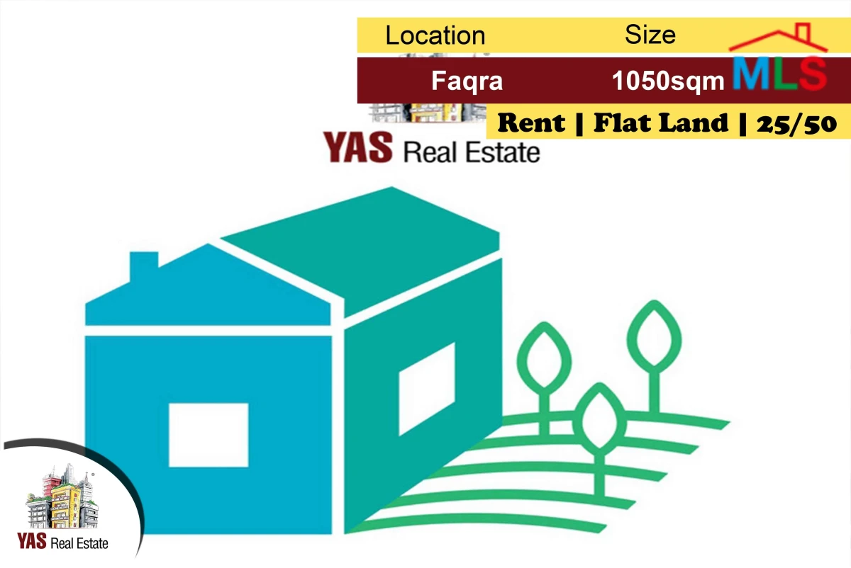 Faqra 1050m2 | Prime Location | Flat | 20/50 | Main Road | MY