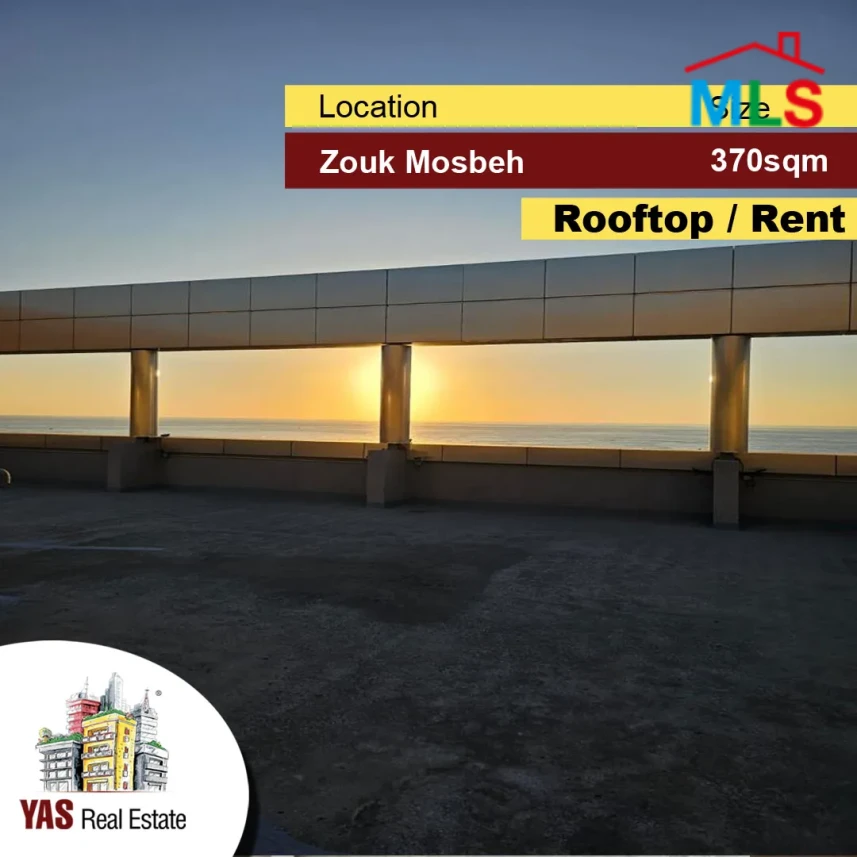 Zouk Mosbeh 370m2 | Rooftop | For Rent | Panoramic View