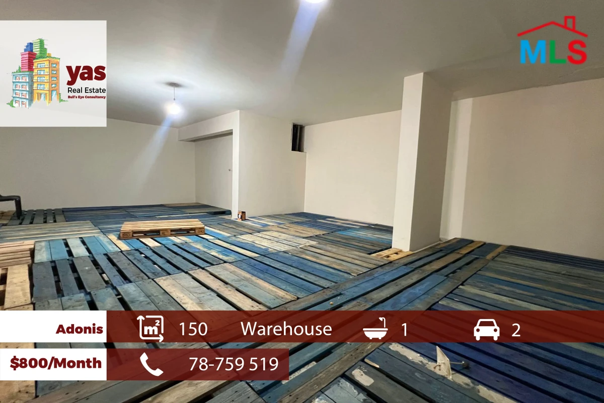 Adonis 150m2 | Warehouse | Rent | Active Street | Prime Location | RH