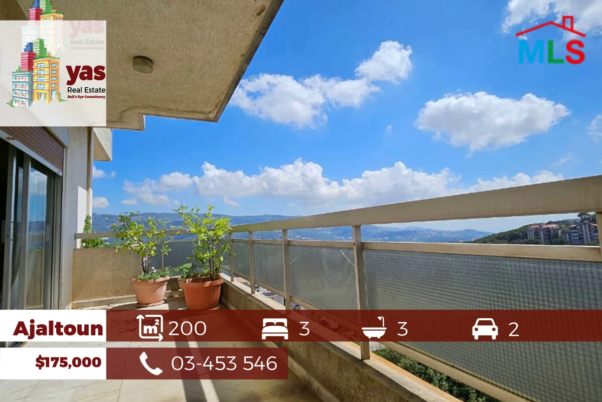 Ajaltoun 200m2 | Well Maintained | Panoramic View | Catch | DA