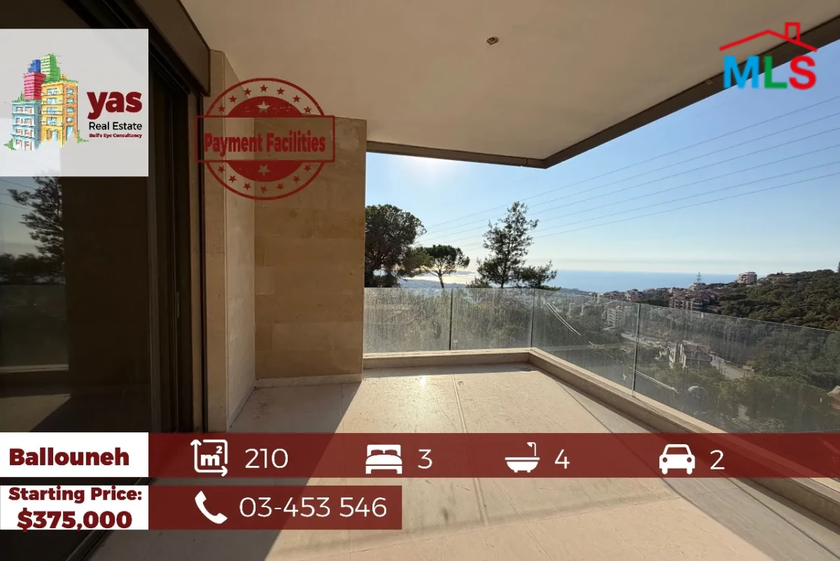 Ballouneh 210m2 | High-End | Prime Location | View |PAYMENT FACILITIES