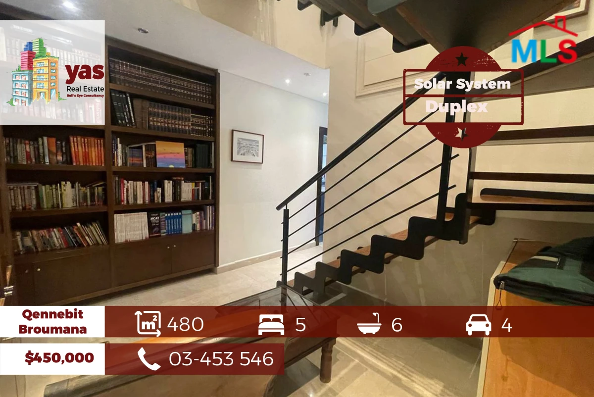 Qennebit Broumana 480m2 | Terrace | Prime Location | Calm | View | OH