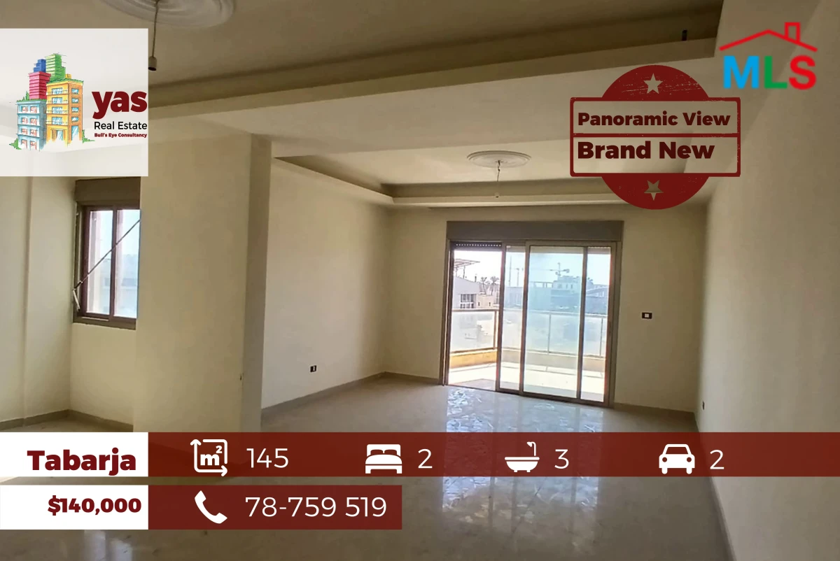 Tabarja 145m2 | Brand New | High End | Panoramic View | ABA