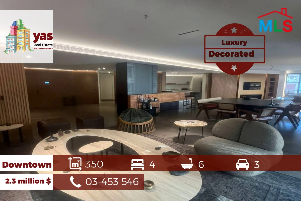Downtown 350m2 | Luxury Flat | Prime Location | Classy Area | PA