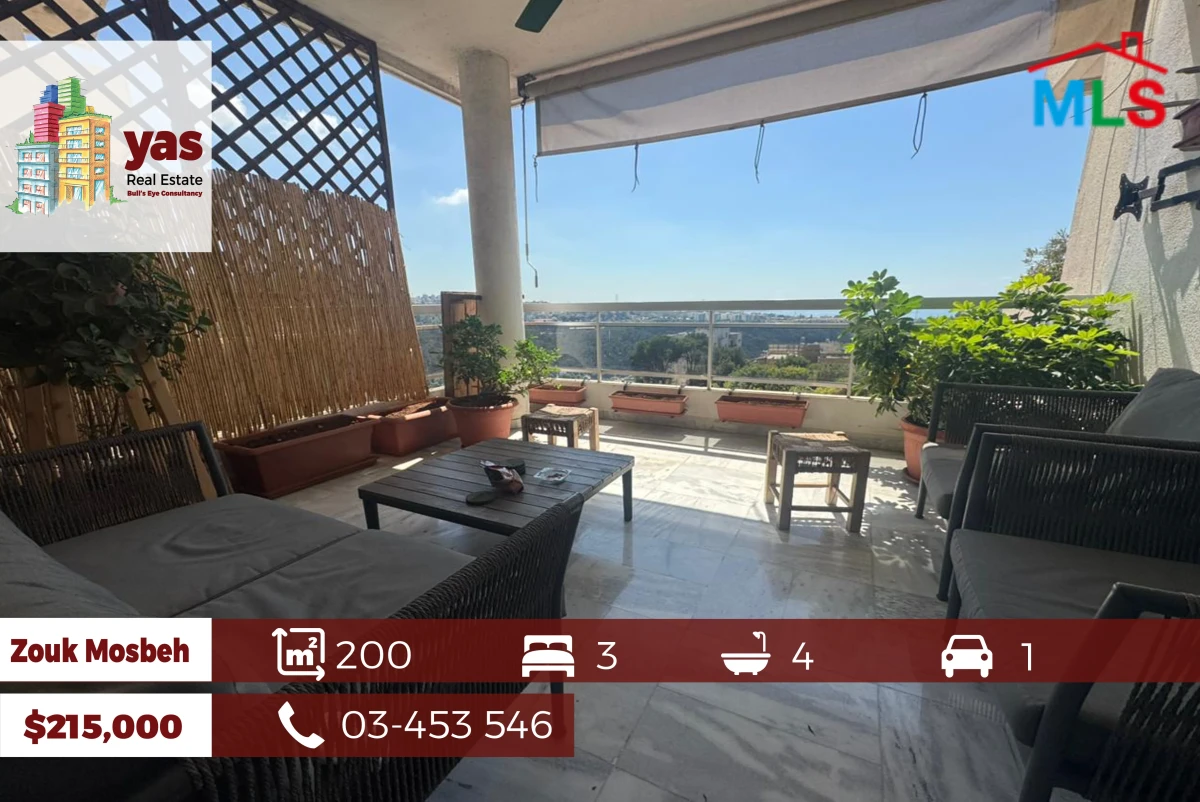 Zouk Mosbeh 200m2 | Well Maintained| Panoramic View |Prime Location|EL