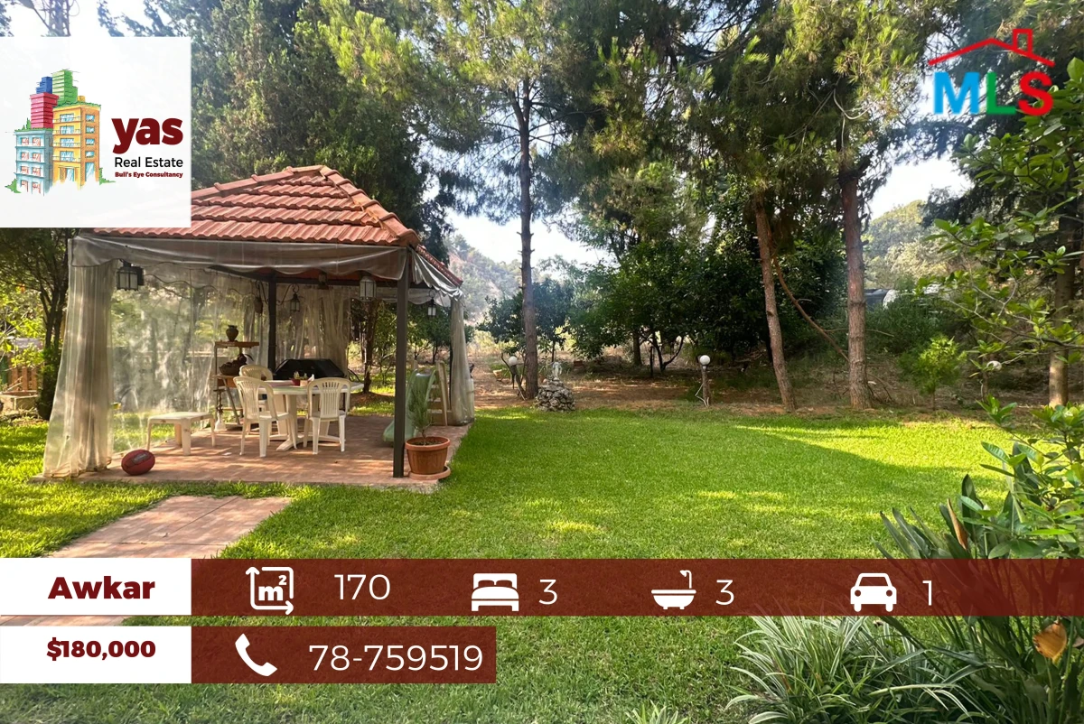 Awkar 170m2 | 120m2 Garden | Catch | Prime Location | MJ