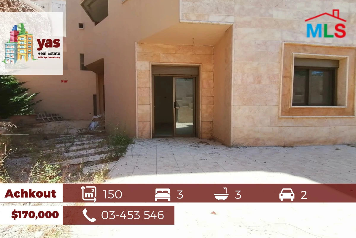 Achkout 150m2 | 80m2 Terrace | Brand New | Mountain View | TK