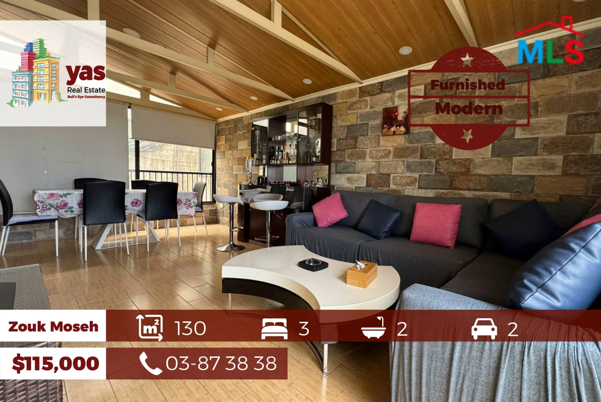 Zouk Mosbeh 130m2 | Open View | Furnished | Renovated Flat | EL/CHN
