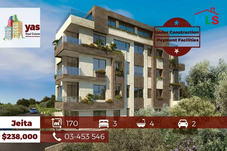 Jeita 170m2 | Payment Facilities | Brand New | Calm Area | BA