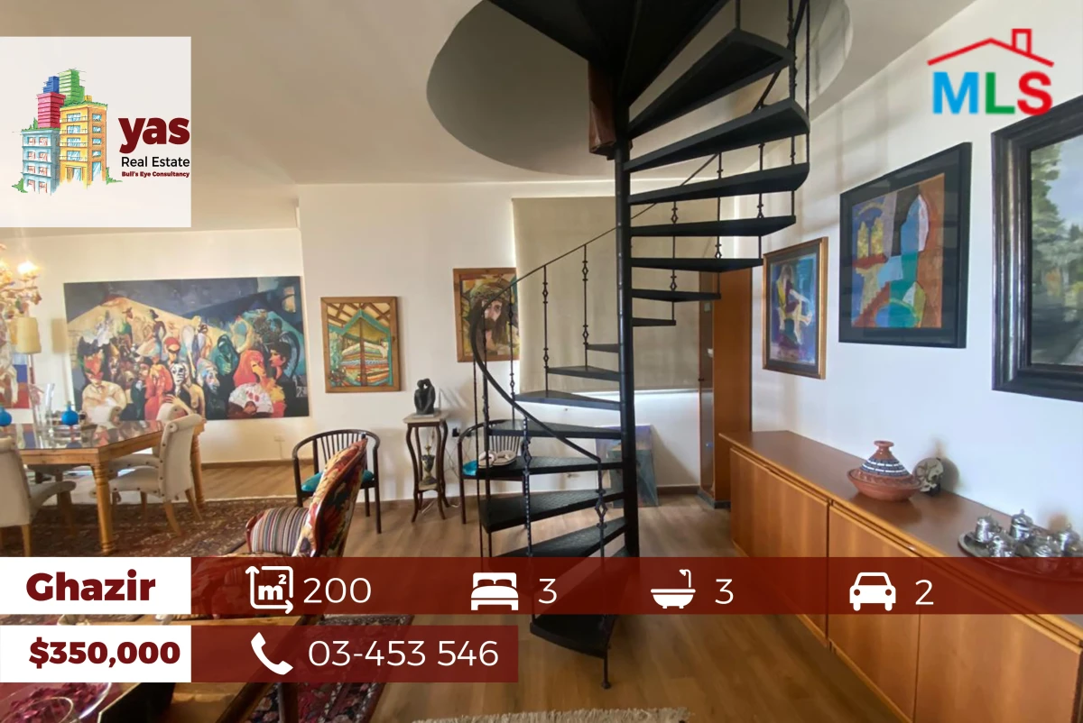 Ghazir200m2 | 40m2 Terrace | Excelent Condition | Open Sea View | PA