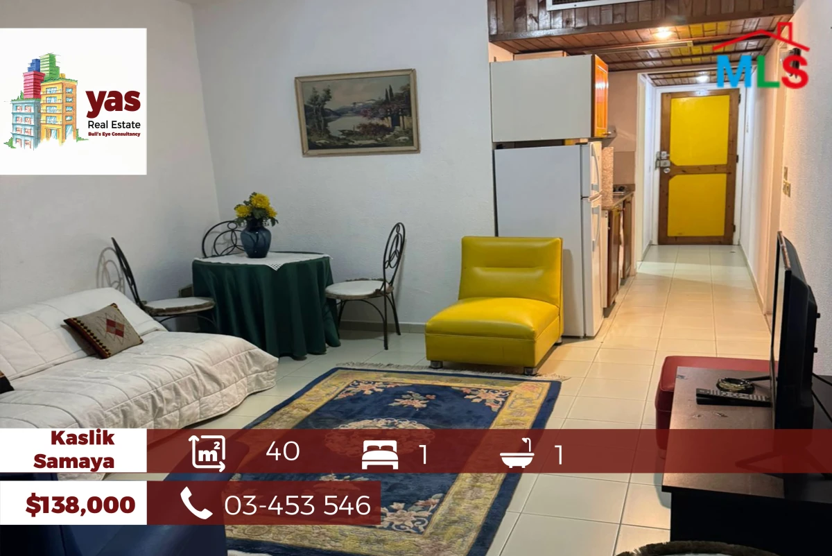 Kaslik/Samaya 40m2 | Chalet | Well Maintained | Sea View | BA