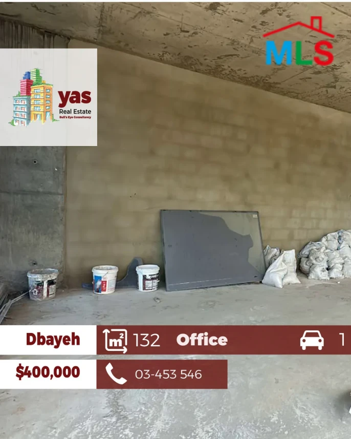 Dbayeh/Waterfront 132m2 | Office | Under Construction | Highway | MJ