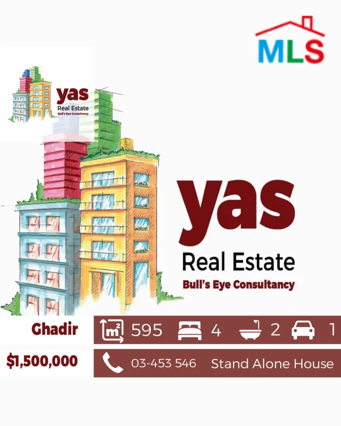 Ghadir 595m2 | Garden/Terrace | Stand Alone House | Prime location |EH
