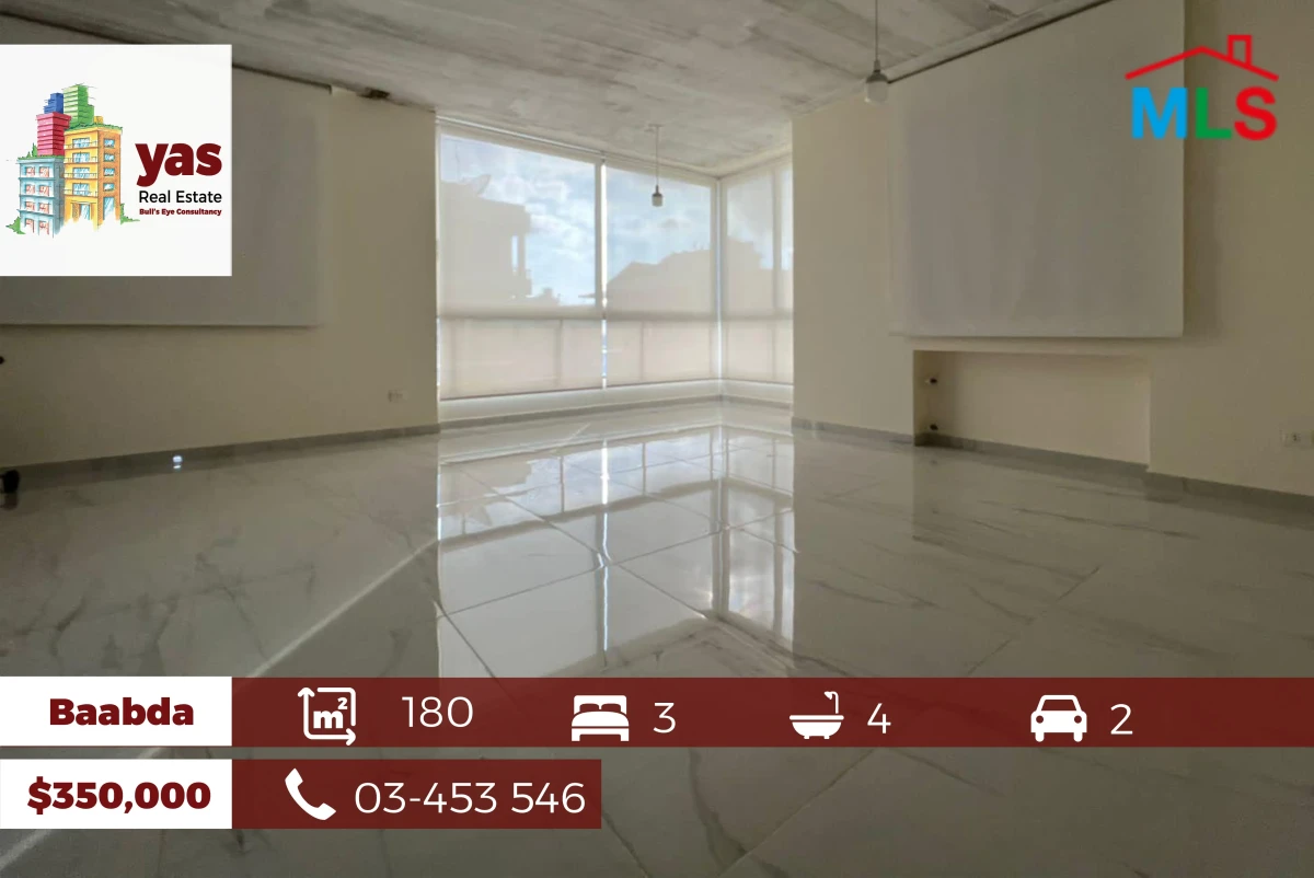Baabda 180m2 | Semi Furnished | Brand New | Decorated | PA
