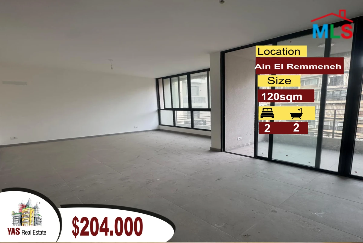 Ain El Remmeneh 120m2 | Brand New | Open View | CL