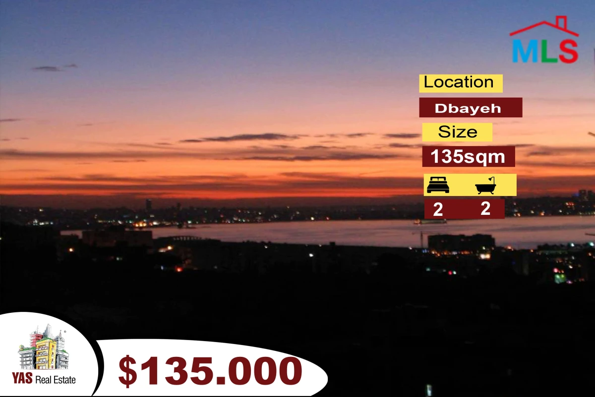 Dbayeh 135m2 | Open Sea View | Prime Location | PA