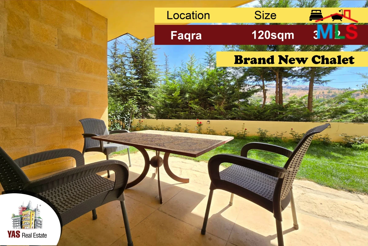 Faqra 120m2 | 110m2 Terrace | Brand New Chalet | DA / NA