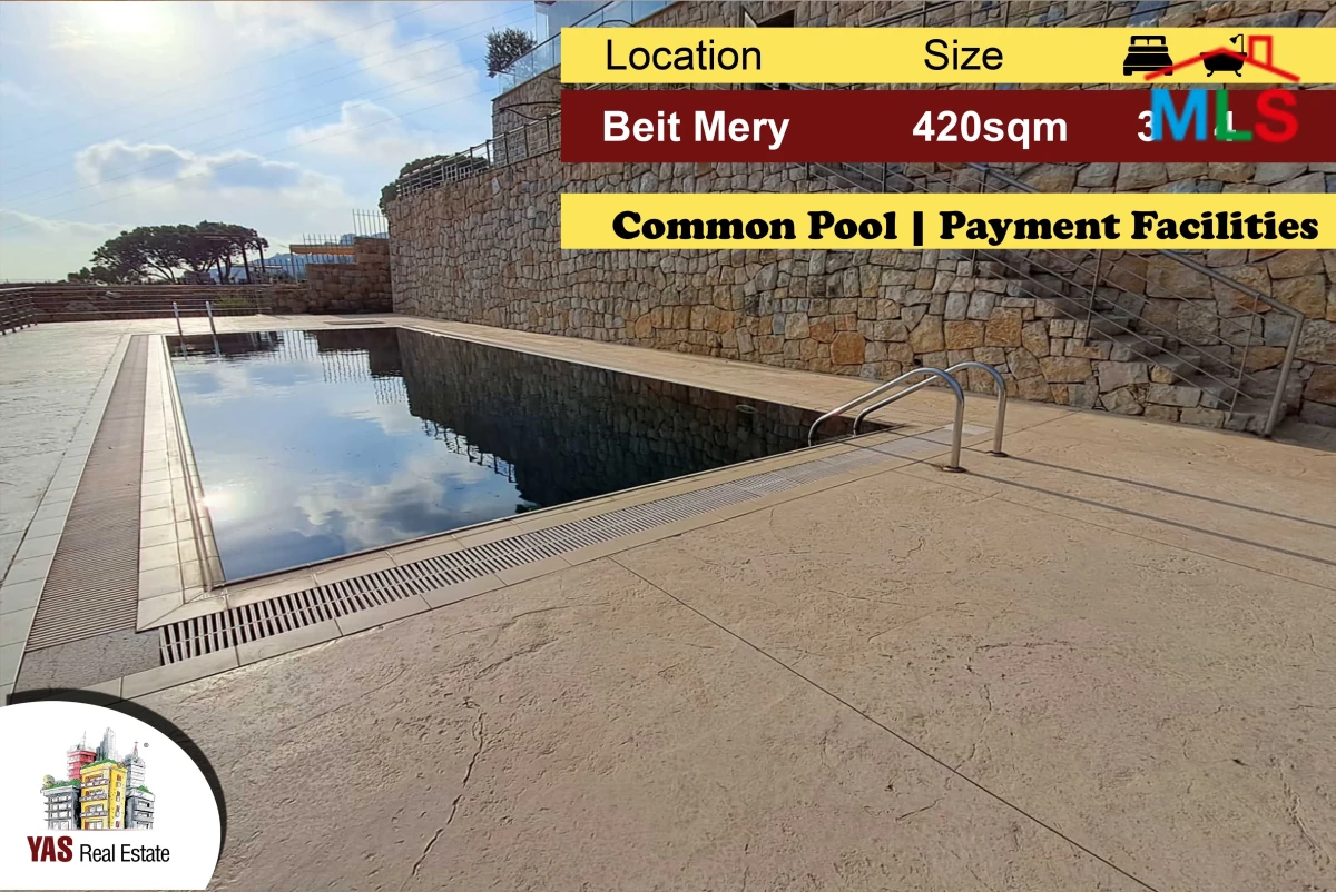 Beit Mery 420m2 | Rooftop Duplex | Payment Facilities |Common Pool|AMk