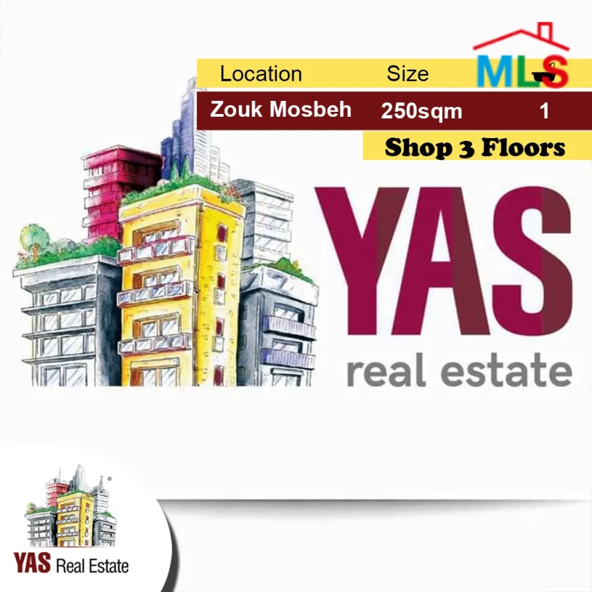 Zouk Mosbeh 250m2 | Shop | Main Road | Investment Opportunity | CH