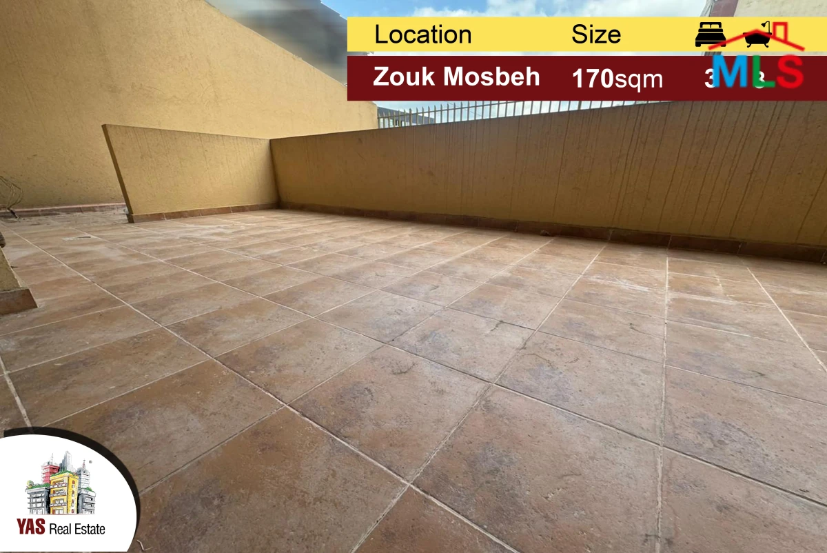 Zouk Mosbeh 170m2 | 120m2 Terrace | Excellent Condition | EL