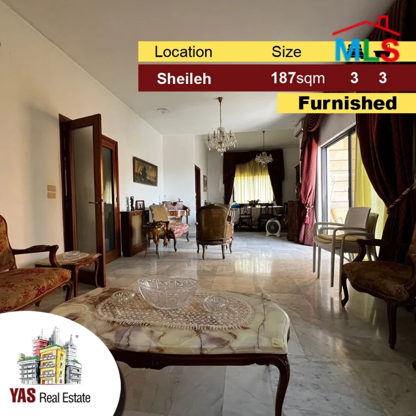 Sheileh 187m2 | Well Maintained | Furnished | Panoramic View | KS