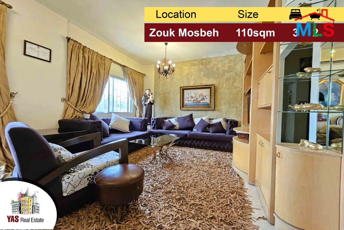 Zouk Mosbeh 110m2 | Panoramic view | High End | Well Maintained | TO