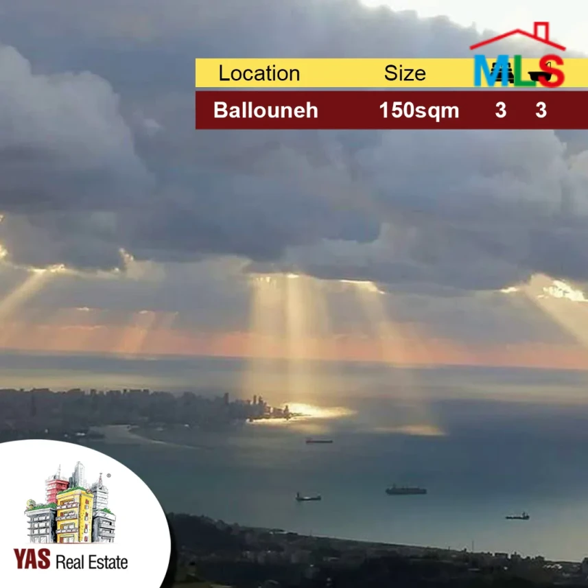 Ballouneh 150m2 | Excellent Condition | Impressive View | MY