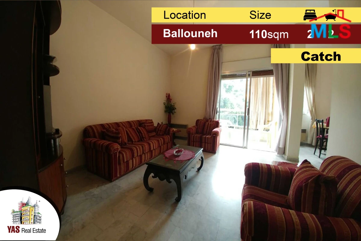 Ballouneh 110m2 | Well Maintained | Private street | Catch | MY