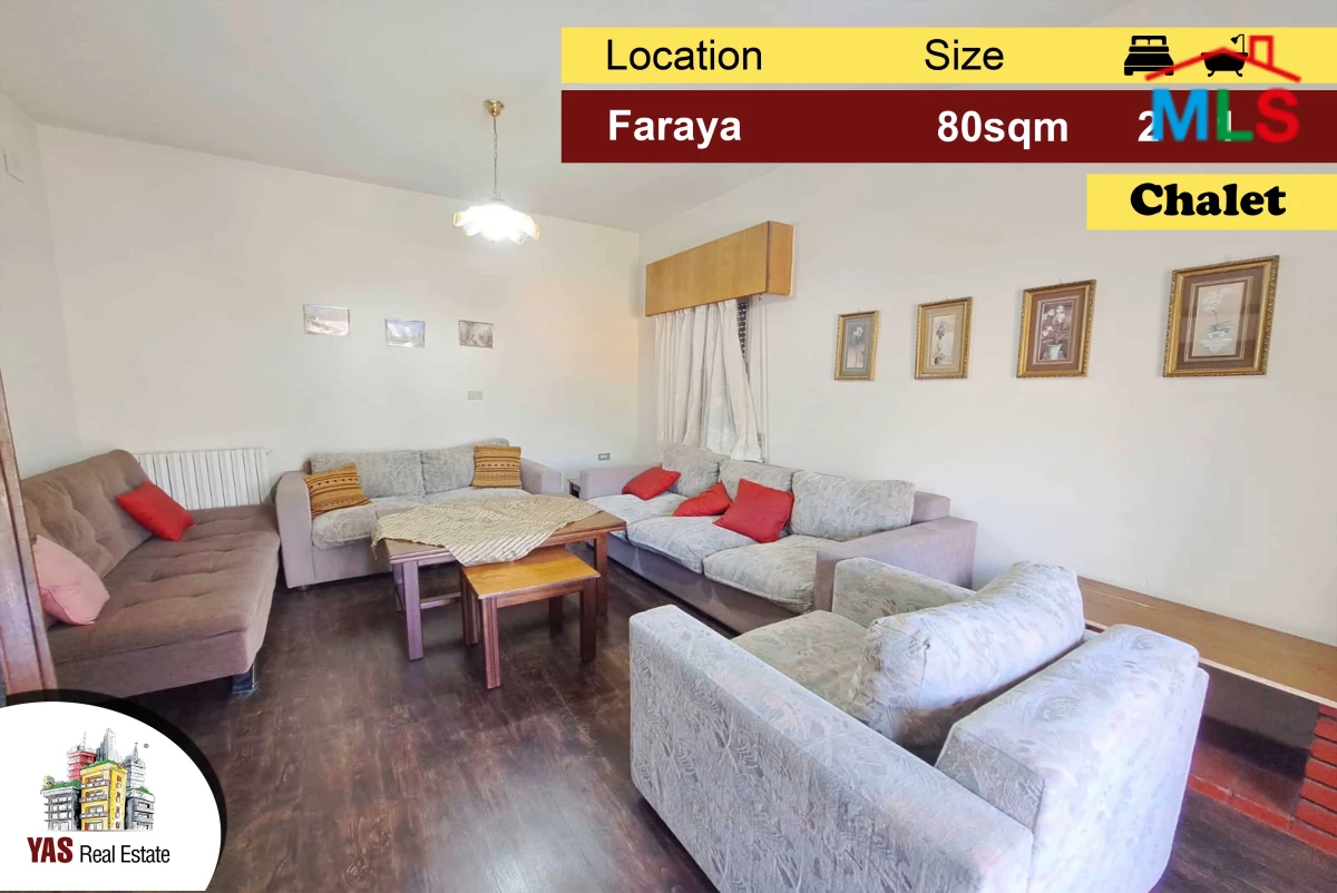 Faraya 80m2 | Chalet | Mountain View | Well Maintained | DA
