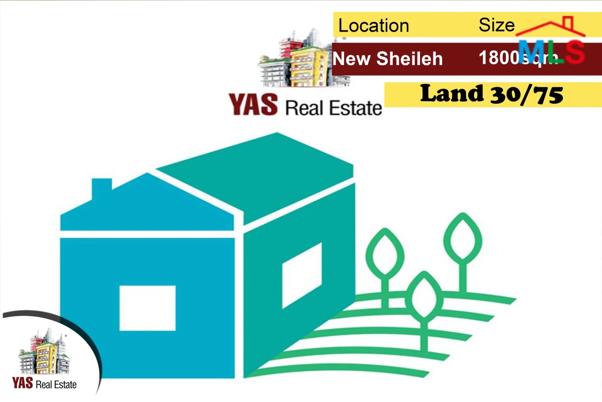 New Sheileh 1800m2 | Land | 30/75 | Prime Location | Unblockable View