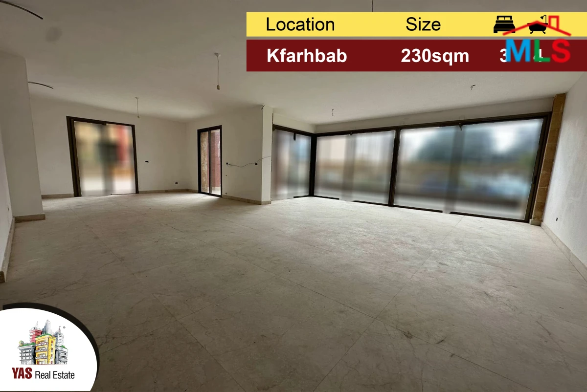 Kfarhbab 230m2 | 150m2 Terrace | Partial View | Brand New | KA