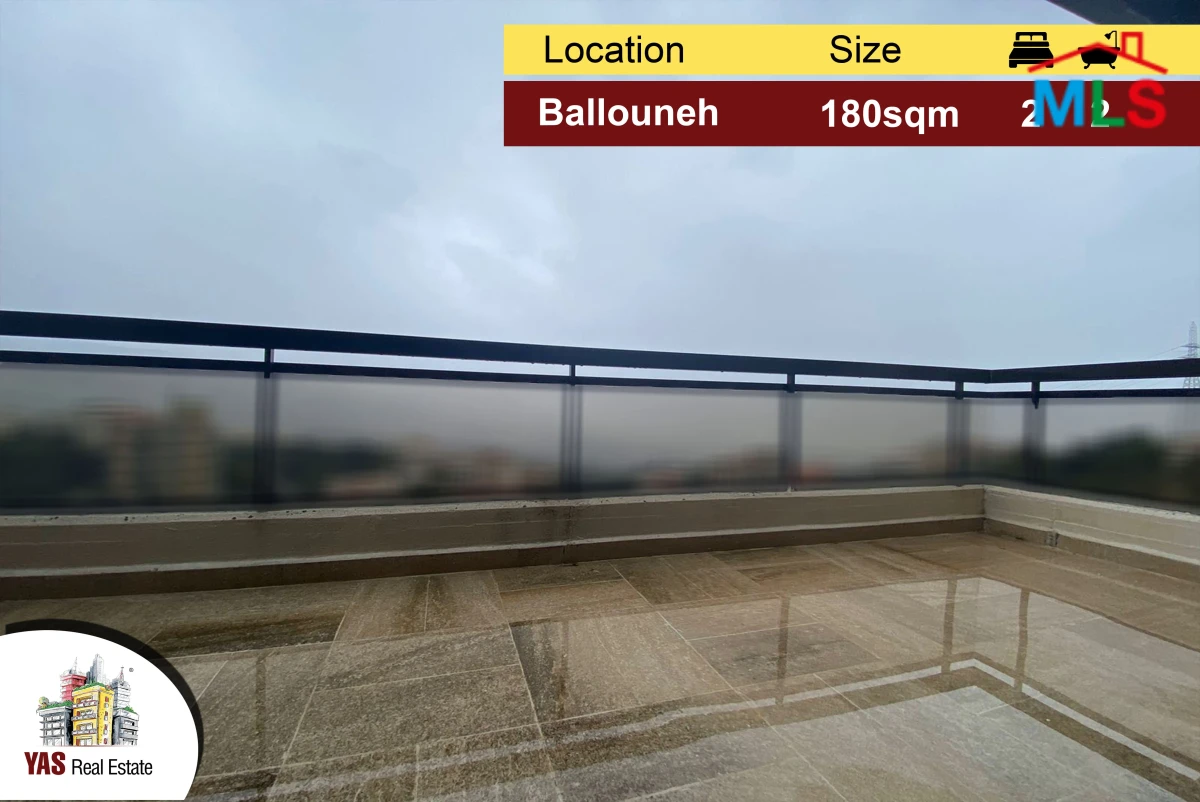 Ballouneh 180m2 | 50m2 Terrace | Well maintained | Panoramic View