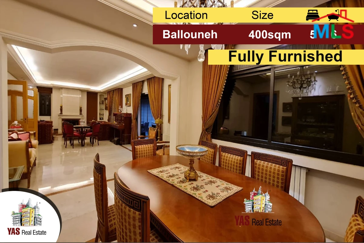 Ballouneh 400m2 | Duplex | Fully Furnished | High-End | Upgraded
