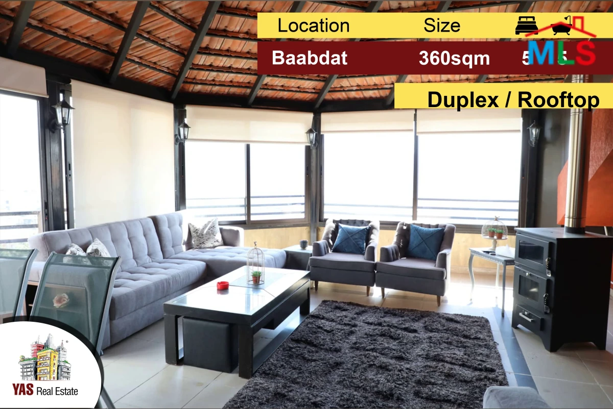 Baabdat 360m2 | Duplex | Rooftop | High-End