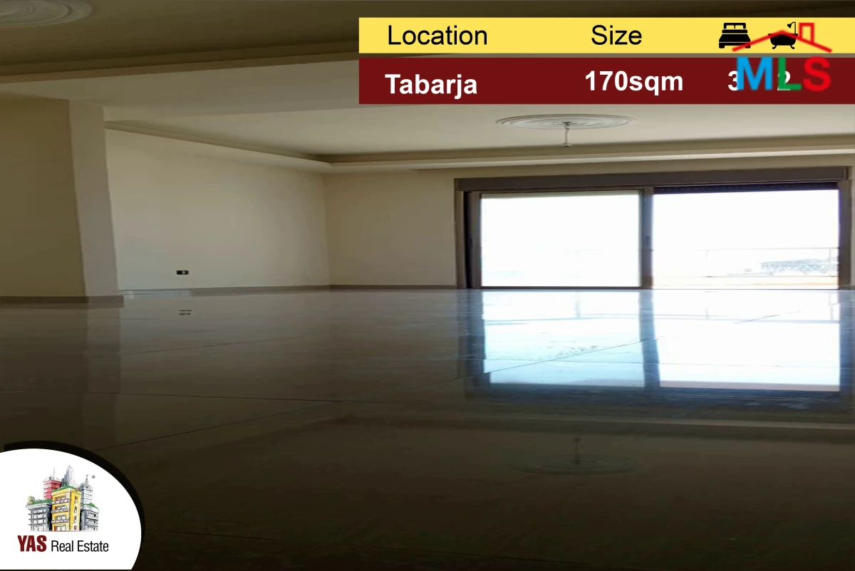 Tabarja 170m2 | Partial View | Rooftop | Good Condition