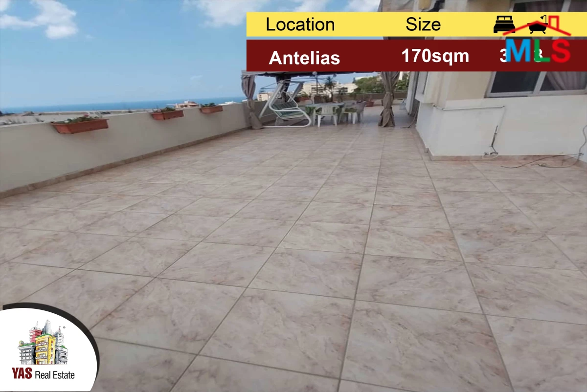 Antelias 170m2 + 150m2 terrace | Panoramic View | Prime Location