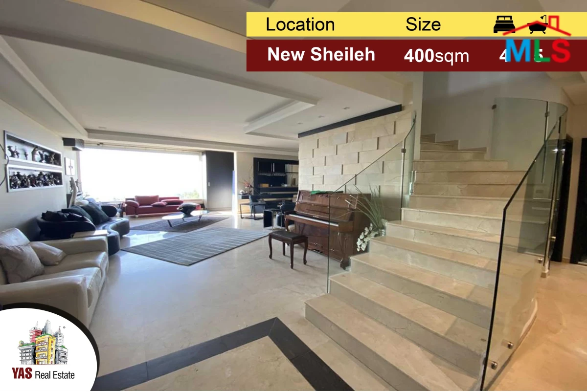 New Sheileh 400m2 Penthouse | Upgraded | Panoramic View | Unique