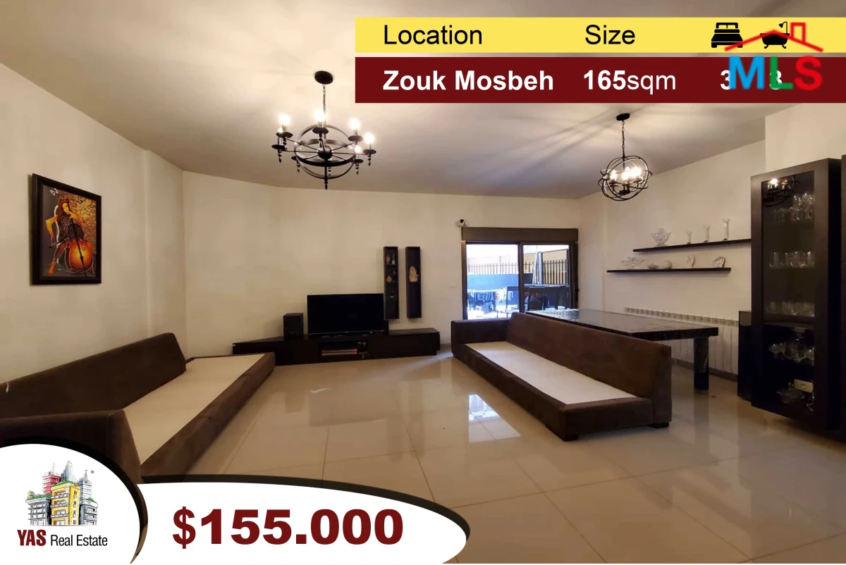 Zouk Mosbeh 165m2 + 120m2 Terrace | Mint Condition | Open View