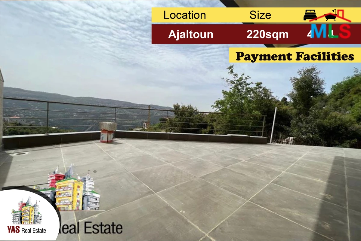 Ajaltoun 220m2 | 120m2 Garden | New | View | Luxury | Cash