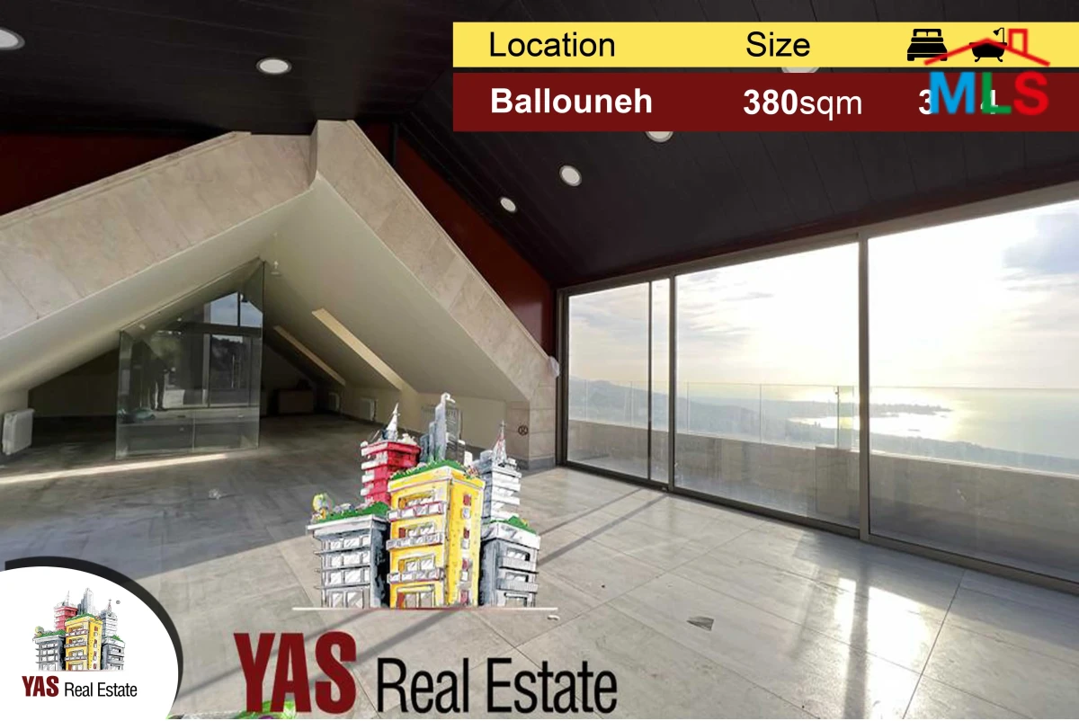 Ballouneh 380m2 Duplex | High-End | Impressive View | New | Catch