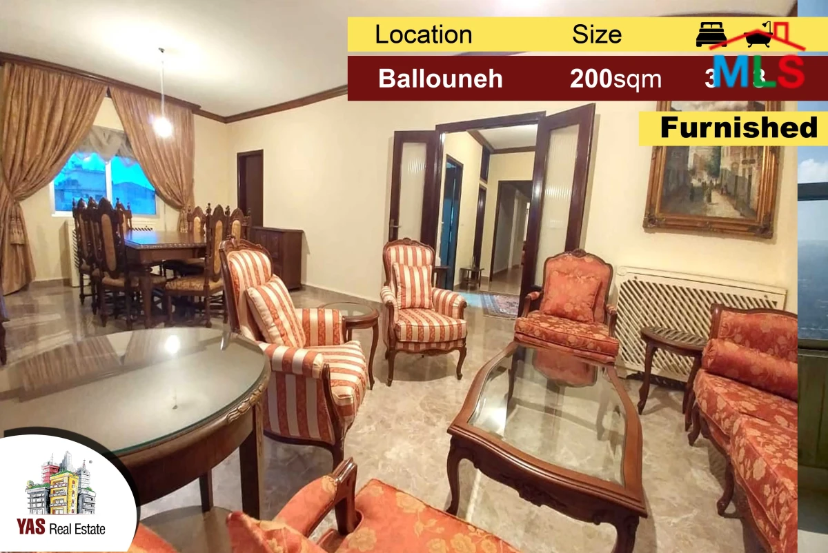 BALLOUNEH 200M2 | FULLY FURNISHED | MINT CONDITION | CATCH
