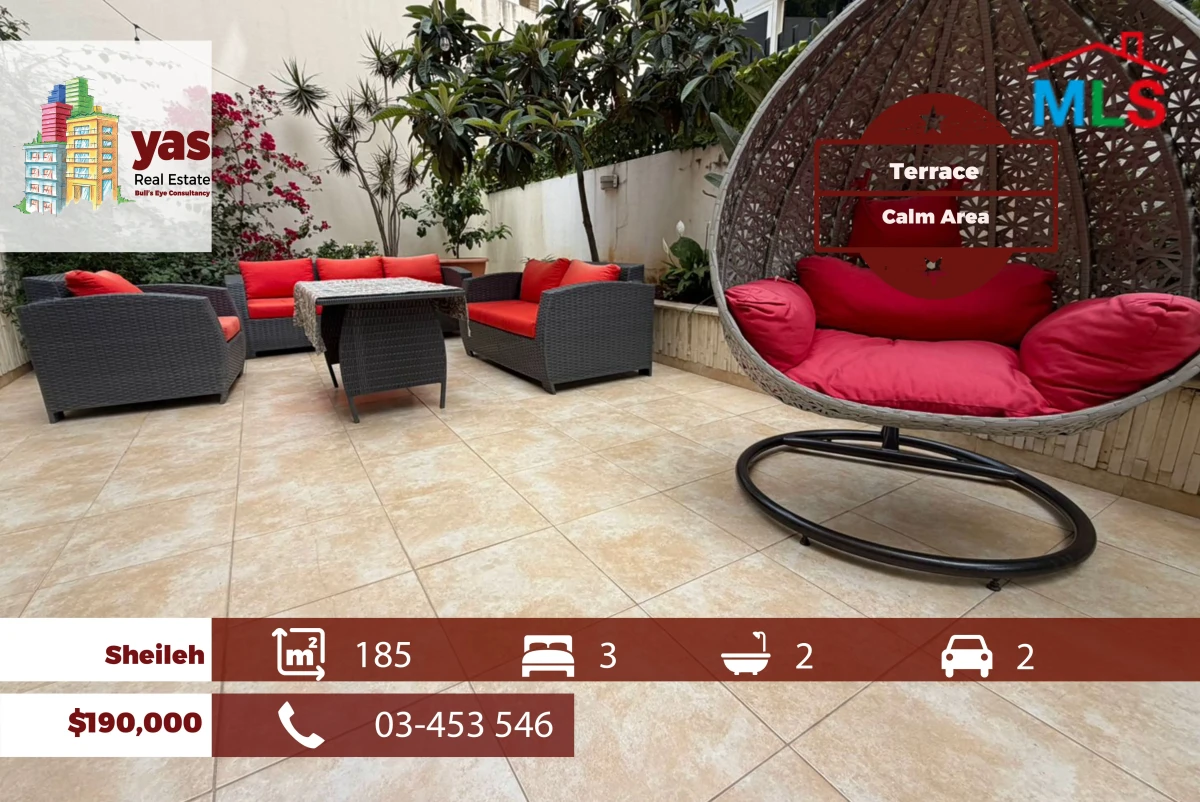 Sheileh 185m2 | Terrace | Classy Street | Excellent Condition | EL