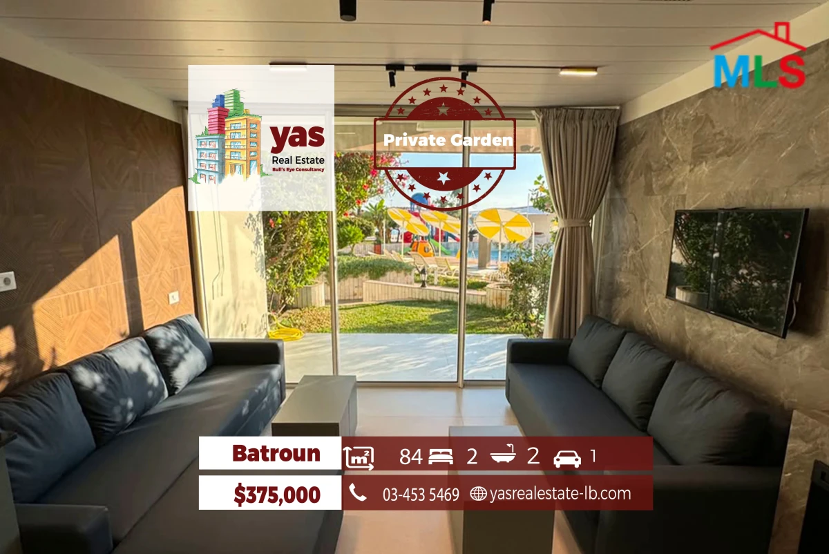 Batroun 84m2 | Private Garden | Pool Access | Open View | OH
