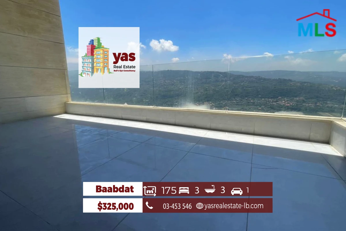 Baabdat 175m2 | Modern Design | Prime Location | Mountain View | TCH