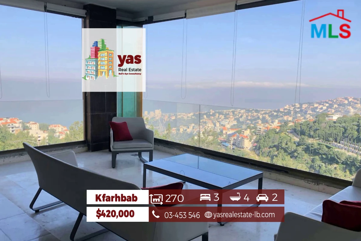 Kfarhbab 270m2 | Super Luxury | Panoramic View | Partly Furnished | YV