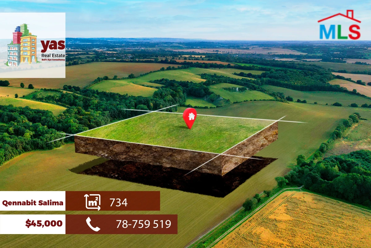 Qennabit Salima 734m2 | Land | Low Zone | Prime Location | TCH