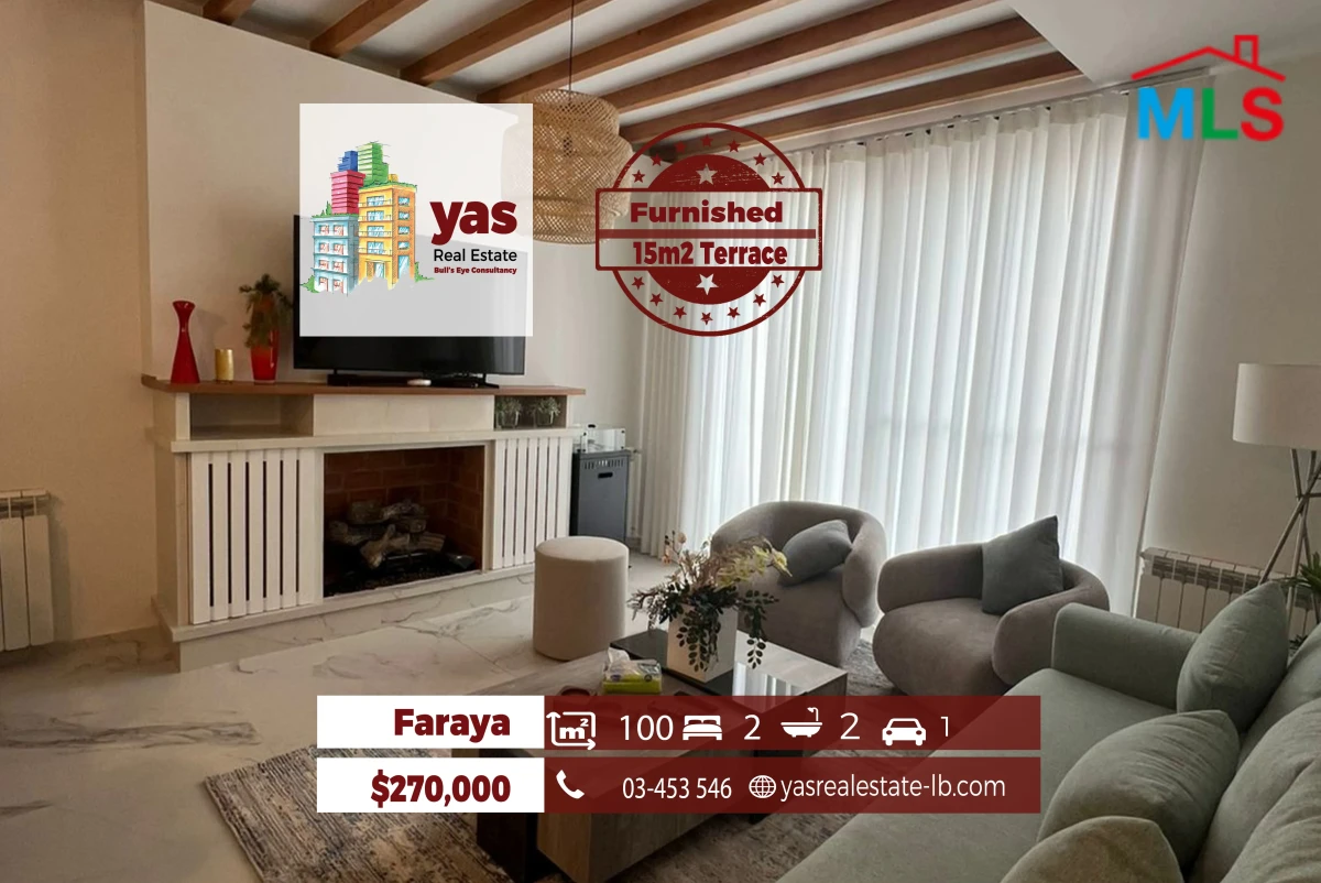 Faraya 100m2 | 15m2 Terrace | Furnished Chalet | Open View | OH